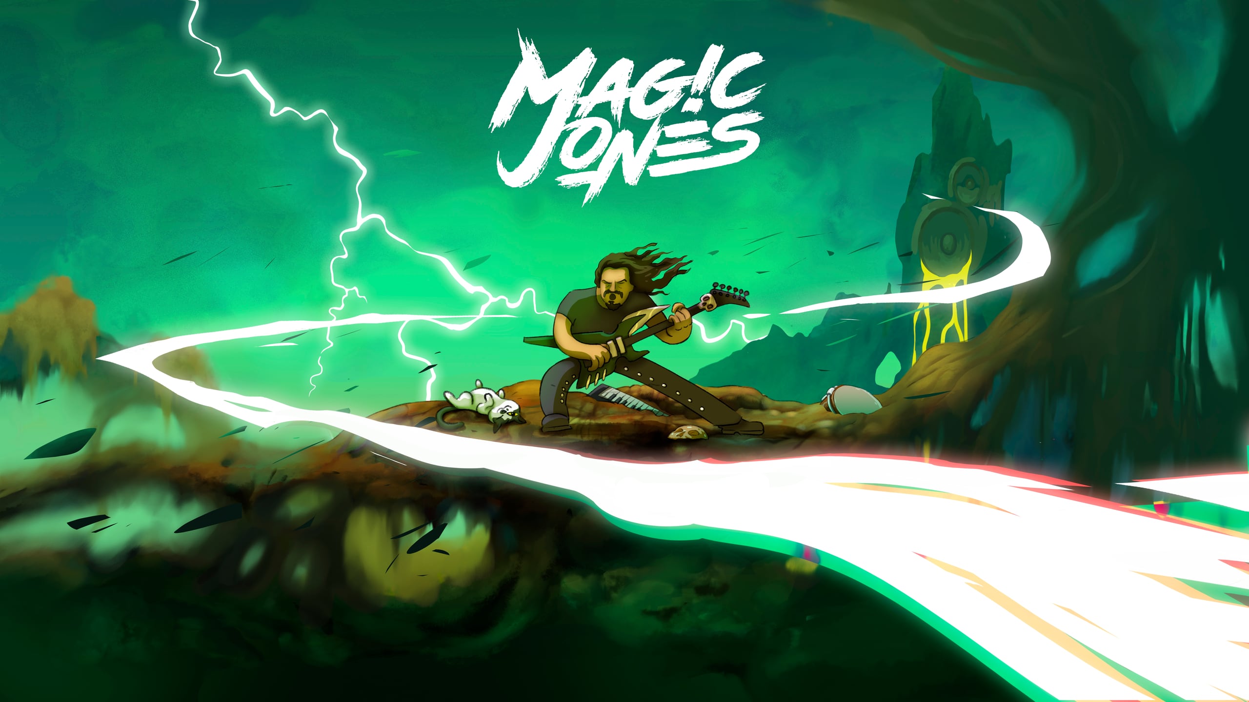 Magic Jones — fan art illustration of the artist with guitar